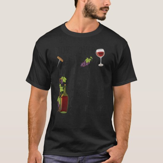 T-shirt Sommelier Vin Boire Dégustation Goûter Girl Déplac (Devant)