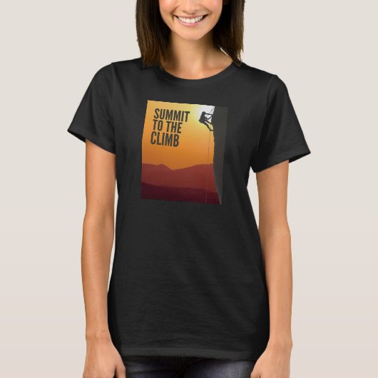 T-shirt Sommet À L'Escalade (Devant)