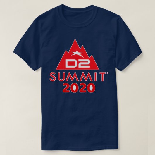 T-shirt sommet de la D2 2020 (Design devant)