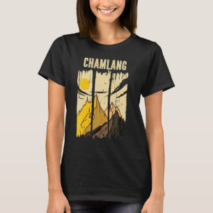 T-shirt Sommet de la montagne de Chamlang