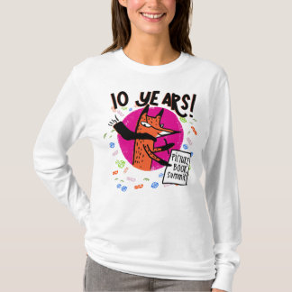 T-shirt Sommet du livre de photos 10 ans