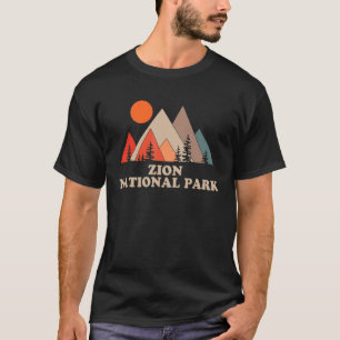 T-shirt Sommet du parc national de la Sion vintage Montagn