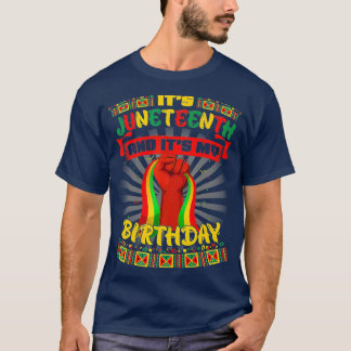 T-shirt Son 11E Et Mon Anniversaire Africain Black Junet
