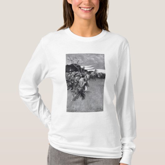 T-shirt Son armée a cassé pleurer et sobbing (Devant)