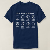 T-shirt Son Astrone De Science Spatiale En Phase Lune (Design devant)