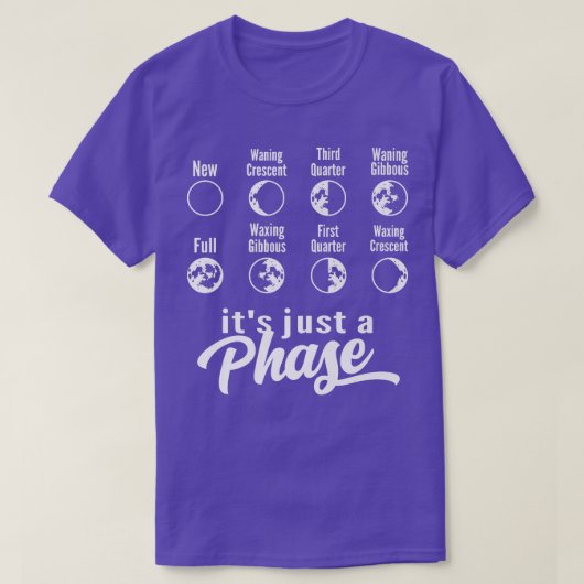T-shirt Son Astrone De Science Spatiale En Phase Lune (Design devant)