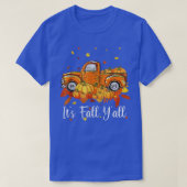 T-shirt Son Automne Camion Citrouille Yall Automne Hallowe (Design devant)