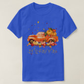 T-shirt Son Automne Yall Camion Citrouille Automne Feuille (Design devant)