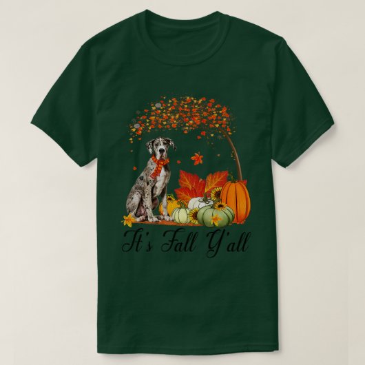 T-shirt Son automne Yall de grands Amoureux de les chiens  (Design devant)