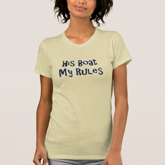 T-shirt Son bateau mes règles (Devant)