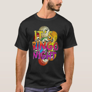 T-shirt Son Bingo Night Bingo Joueur Loterie Jeu Colo