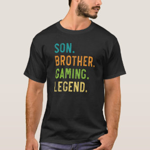 T-shirt Son Brother Gaming Legend Meilleur Bro Jamais Brot