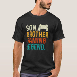 T-shirt Son Brother Gaming Leger Gamer Video Gamer Pc Ner