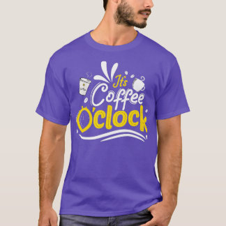 T-shirt Son Café Horloge Café Heure Café Dit Café