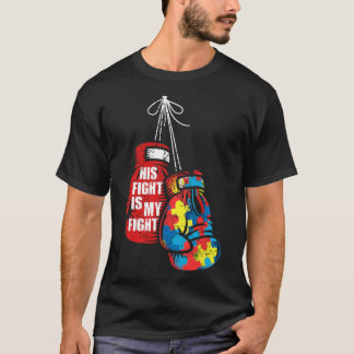 T-shirt Son Combat Est Ma Boxe Fight Sensibilisation sur l