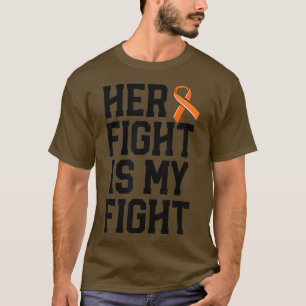 T-shirt Son combat est ma lutte Leucémie Cancer s Mari Me