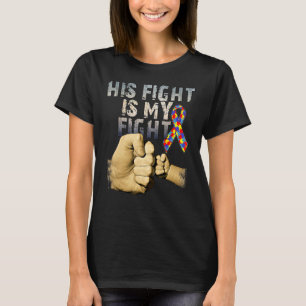 T-shirt Son Combat Est Ma Sensibilisation sur l'autisme De