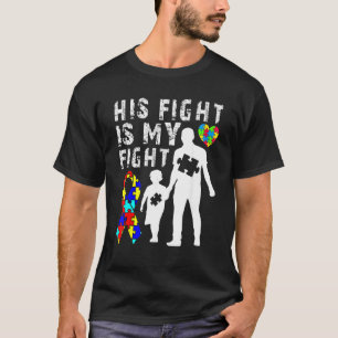 T-shirt Son Combat Est Ma Sensibilisation sur l'autisme De