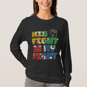 T-shirt Son Combat Est Ma Sensibilisation sur l'autisme De