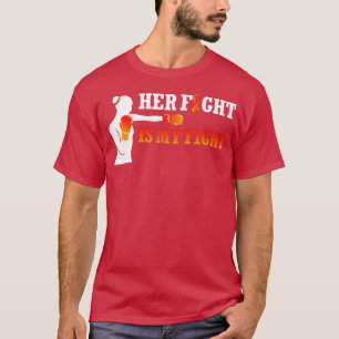 T-shirt Son combat est mon combat cellules de sang cancer