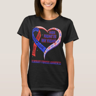T-shirt Son Combat Est Mon Combat Conscience De La Fibrose