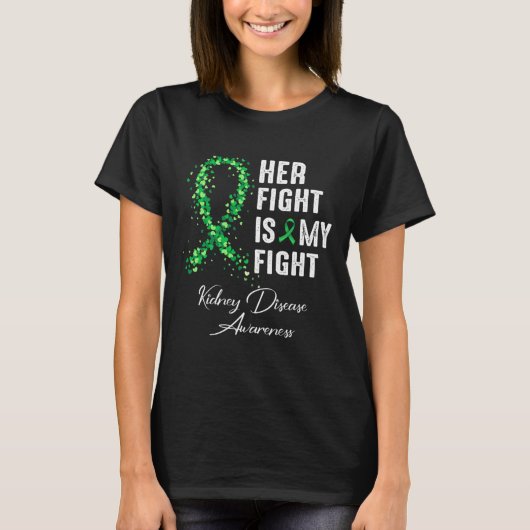 T-shirt Son Combat Est Mon Combat Conscience Des Maladies (Devant)