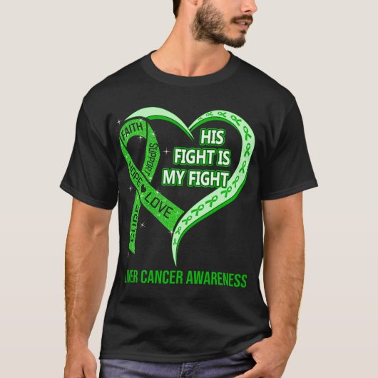 T-shirt Son combat est mon combat Conscience du cancer du  (Devant)