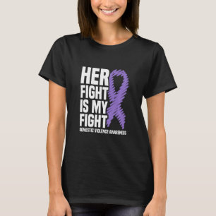 T-shirt Son Combat Est Mon Combat Contre La Violence Domes