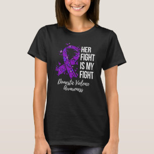 T-shirt Son Combat Est Mon Combat Contre La Violence Domes