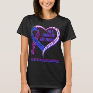 T-shirt Son combat est mon combat contre l'arthrite rhumat