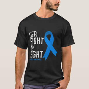 T-shirt Son combat est mon combat contre le diabète T1d