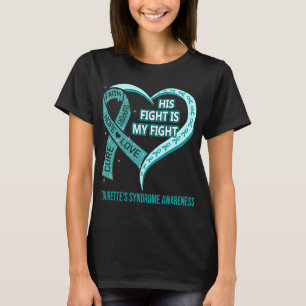 T-shirt Son combat est mon combat contre le syndrome de la