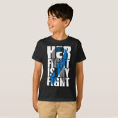 T-shirt Son combat est mon combat Diabète (Devant entier)