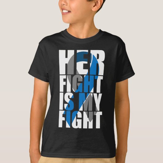T-shirt Son combat est mon combat Diabète (Devant)