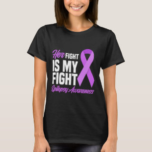 T-shirt Son combat est mon combat Epilepsie Combattre Sens