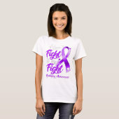 T-shirt Son combat est Mon combat Epilepsie Conscience (Devant entier)