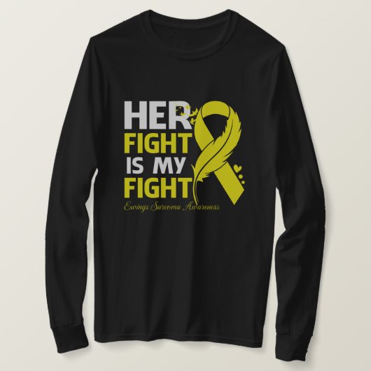 T-shirt Son combat est mon combat EWINGS SARCOMA SENSIBILI (Design devant)