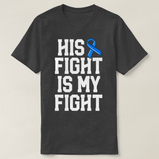 T-shirt Son Combat Est Mon Combat Femme Femmes ALS Blue Ri (Design devant)