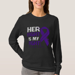T-shirt Son combat est mon combat FIBROMYALGIA SENSIBILISA