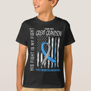 T-shirt Son Combat Est Mon Combat Grand Petit-Fils Type 1