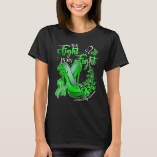 T-shirt Son combat est mon combat Green High Heels Cerebra