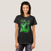 T-shirt Son combat est mon combat Green High Heels Cerebra (Devant entier)