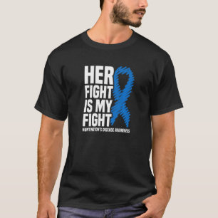 T-shirt Son combat est mon combat Huntingtonu2019s maladie