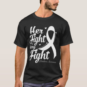 T-shirt Son combat est mon combat le mois de la conscience