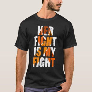 T-shirt Son Combat Est Mon Combat Leucémie Sensibilisation