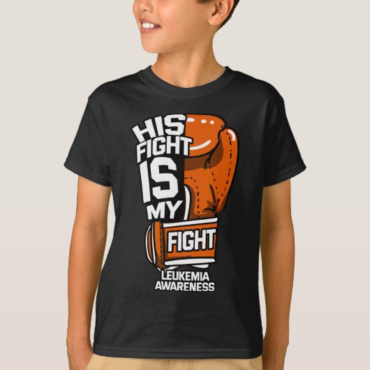 T-shirt Son Combat Est Mon Combat Leucémie Sensibilisation (Devant)