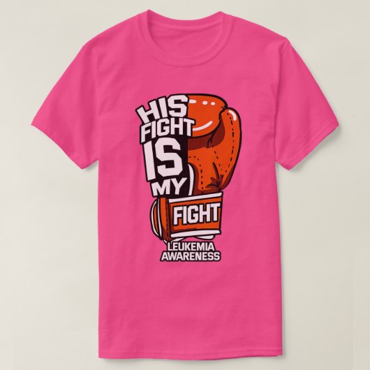 T-shirt Son Combat Est Mon Combat Leucémie Sensibilisation (Design devant)