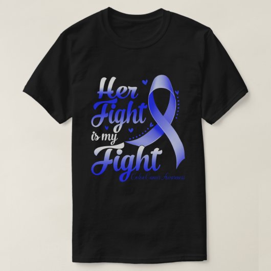 T-shirt Son combat est mon combat MOIS DE SENSIBILISATION (Design devant)