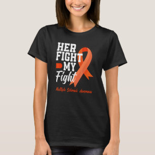 T-shirt Son Combat Est Mon Combat Ms Multiple Scelrosis Aw