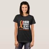T-shirt Son combat est mon combat Ms Multiple Sclerosis Aw (Devant entier)